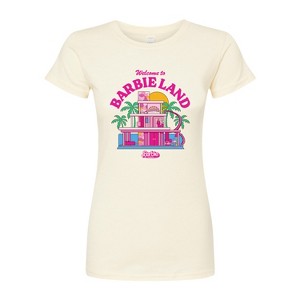 Women's - Barbie - Welcome To Barbie Land Fitted Graphic T-Shirt - 1 of 3