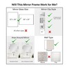 Amanti Art Mirror Makeover Bathroom Mirror Frame Border Kit - Fully Assembled Peel and Stick Frame - Mirror NOT Included - Accent Bronze Narrow Trim - 3 of 4