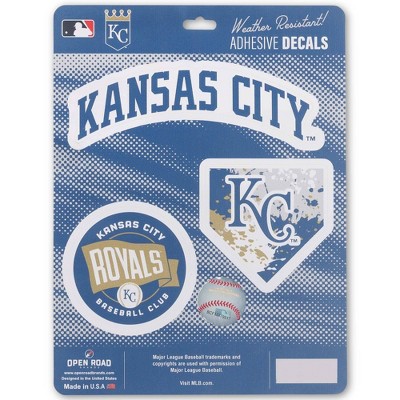 MLB Kansas City Royals Sticker Decal - 3pk