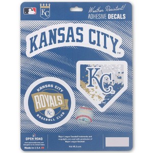 MLB Kansas City Royals Sticker Decal - 3pk - 1 of 4