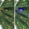 Puleo Pre-lit Double Trunk Palm Artificial Christmas Tree with Dual Color LED Lights - 2 of 4