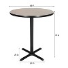 36" Round Composite Core Bar Height Dining Table - Hampden Furnishings: Modern Café Style - 3 of 4