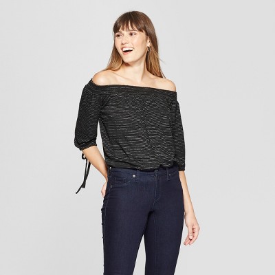 black off the shoulder top target