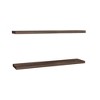 Alilang 9.80 Inch Modern Wall-Mounted Floating Shelves Set of Two - Walnut - 3 of 4