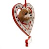 Kurt S. Adler 4.5 Inch Dog In Heart W/ Bone Canine Best Friend Tree Ornaments - 2 of 2