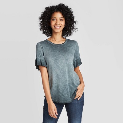 ruffle sleeve top target