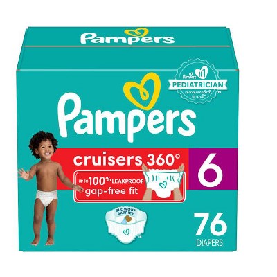 Pampers Cruisers 360 Diapers Size 6 76 Count