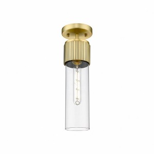 Bolivar - 1 Light Flush Mount In Industrial Style-15.25 Inches Tall and 4 Inches Wide - 1 of 1
