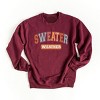 Simply Sage Market Varsity Sweater Weather Sweatshirt - 2 of 4