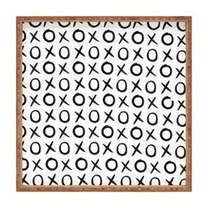 Amy Sia Love XO Black and White Bamboo Tray - Deny Designs - 1 of 2