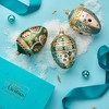 Miss Christmas 5.0 Inch Elegant Floral Pattern Fabrege Egg Christmas Tree Ornament , Christmas Decor Christmas, Easter, Spring (1PC) - 4 of 4