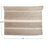 Storied Home Hand-Woven Seagrass and Corn Husk Rug with Stripes - 2 of 4
