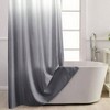 No Hook Shower Curtain with Snap in Liner Ombre Hotel Fabric Bath Curtain Mesh Top Waterproof Washable 71x74 Inch - 2 of 4