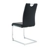 DOMETOUR Modern Dining Chairs with Faux Leather Padded Seat with Chrome Metal Legs for Kitchen Dining Room Set of 4 - 4 of 4