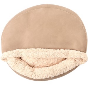 The Lakeside Collection Pet Plush Round Self-Warming Bed - 1 of 3