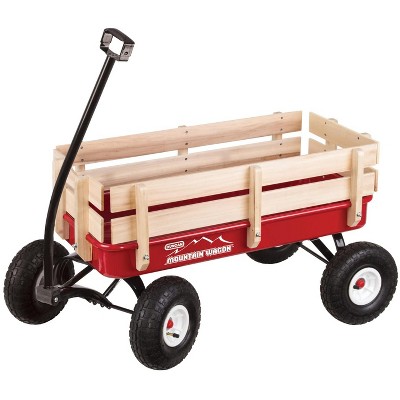 Duncan Toys- All-Terrain Wood Mountain Stake Wagon, w/Air filled Tires