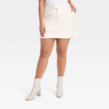Women's Faux Leather Mini Skirt - A New Day™
