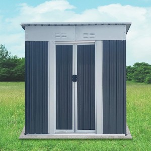 MOEPISY 5FTx3FT Pent Roof Grey Outdoor Tool Bike Storage Garden Shed - 1 of 4