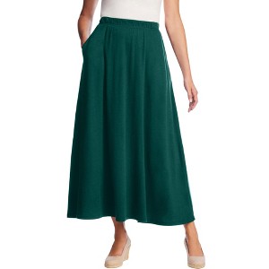 Woman Within Plus Size Petite 7-Day Maxi Skirt - 1 of 4