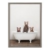 18" x 24" Blake Three Little Bears in Vintage Bathtub Framed Printed Glass by Amy Peterson Art Studio - Kate & Laurel All Things Decor - 2 of 4