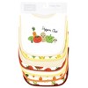 Hudson Baby Infant Girl Cotton Bibs, Veggies, One Size - 2 of 4