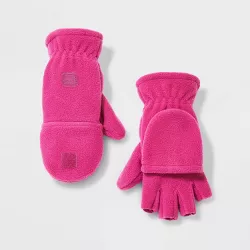 Girls' Solid Fleece Gloves - Cat & Jack™ Pink