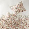 3 Pcs Elegant Watercolor Floral Print Cotton Duvet Set, All Season Cozy Home Textile for Lux Bedroom Decor - 3 of 4