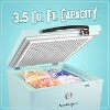 Nostalgia Classic Retro 3.5 Cu. Ft. Refrigerator & Chest Freezer, Aqua - 3 of 4