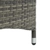 Resenkos Outdoor Premium Chaise Lounge Chair - 5-Level Adjustable Backrest, Rattan Weave, Poolside Comfort With Wheels, Cushion & Headrest, Mixed Gray - 4 of 4