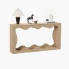 63" Long Farmhouse Console Table with Storage, Narrow Entryway Sofa Table for Hallway, Foyer & Living Room, Brown Wooden Industrial Accent Table - 2 of 4