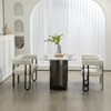 Akoasm Modern Chenille Loveseat With 2 Seater Sofa Couch With Arms Metal Legs-Beige - 4 of 4