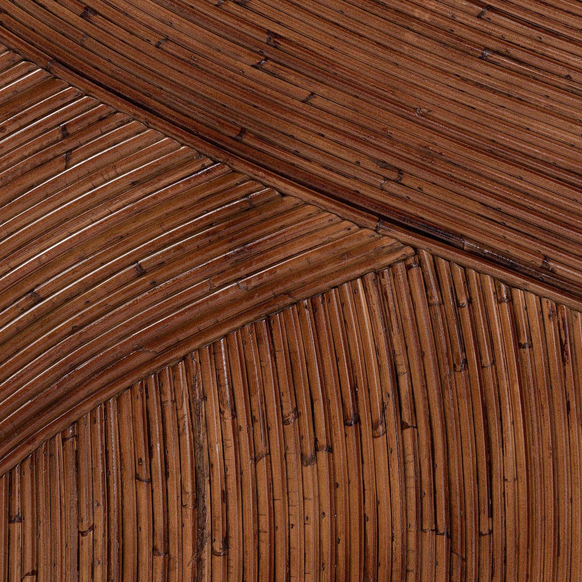 bali & pari King Elettra Rattan Standalone Headboard: Handcrafted, No Assembly, Bohemian Design - thumbnail 6