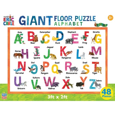 Masterpieces World Of Eric Carle - Alphabet 48 Piece Floor Jigsaw ...