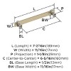 Amerock Overton Split Finish Cabinet or Drawer Pull - 2 of 3