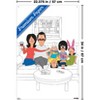 Trends International Bob's Burgers - Couch Unframed Wall Poster Print Clear Push Pins Bundle 22.375" x 34" - 3 of 4