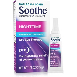 Bausch & Lomb Soothe Lubricant Nighttime Dry Eye Ointment, 1/8 Oz - 1 of 4