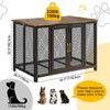 47 Inch Large Dog Crate Furniture, Decorative Dog Kennel Furniture for 110 Lbs Dogs, Heavy Duty Dog Cage Furniture with Top Opening, Latches - 3 of 4