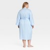 Women's Luxury Collection Shadow Striped Long Satin Robe - Auden™ - 2 of 3