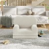 Kids Couch, 2-in-1 Convertible Teddy Fleece Fabric Toddler Sofa Chair, Soft Fold Out Couch Lounge for Kids for Birthday Gift - 3 of 4