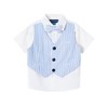 Andy & Evan  Infant Chambray Polo and Vest Set - 3 of 4