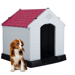 BestMassage Dog House Indoor & Outdoor Kennel with Weatherproof Puppy Shelter Pet Crate - 1 of 4