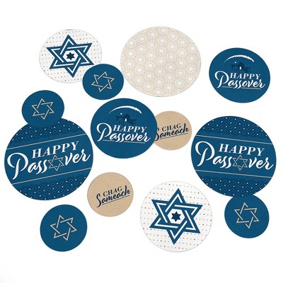 Big Dot of Happiness Happy Passover - Pesach Jewish Holiday Party Giant Circle Confetti - Party Decorations - Large Confetti 27 Count