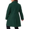Agnes Orinda Women's Plus Size Winter Single Breasted Back Split with Pockets Long Overcoats - 4 of 4