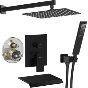 PAGED High Pressure Shower Head with Handheld Modern Waterfall Shower Faucet Set with Rainfall Shower Head for Bathroom, Restroom - 1 of 4
