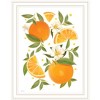 HomeRoots Citrus Orange Botanical White Framed Print Wall Art - 4 of 4