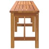 vidaXL Patio Bench 59.1 in.x13.8 in.x17.7 in. Solid Wood Acacia - 4 of 4