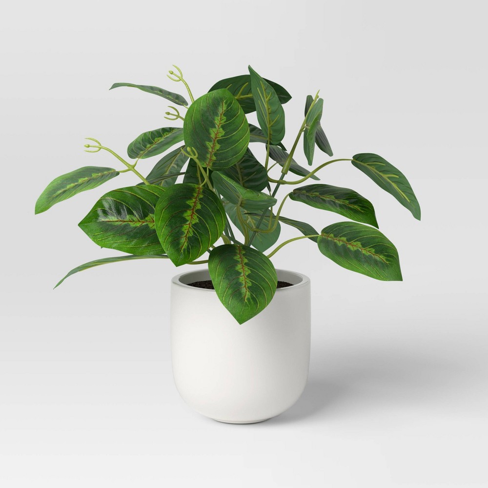 9" Small Tabletop Maranta Artificial Plant - Threshold™