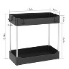 Racxily 2-Tier Under Sink Shelf, Bathroom Cabinet Organizers and Storage with 4 Hook, Storage Rack for Kitchen, Bathroom, Black - 3 of 4