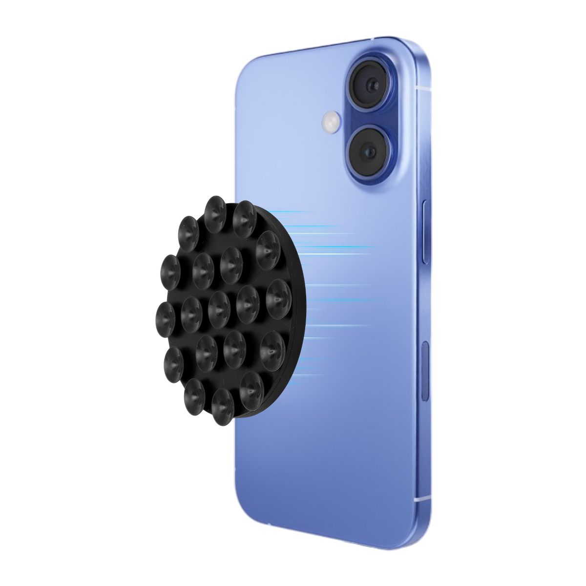 Unique Bargains Round Phone Grip for Cell Phone Magnetic Suction Cup Phone Holder Black 1 Pcs