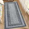 Living Room Rug, Washable Braided Rug, Non Slip Accent Carpet Braided Print, Indoor Rustic Area Rug Border Carpet for Bedroom Home Decor - 4 of 4